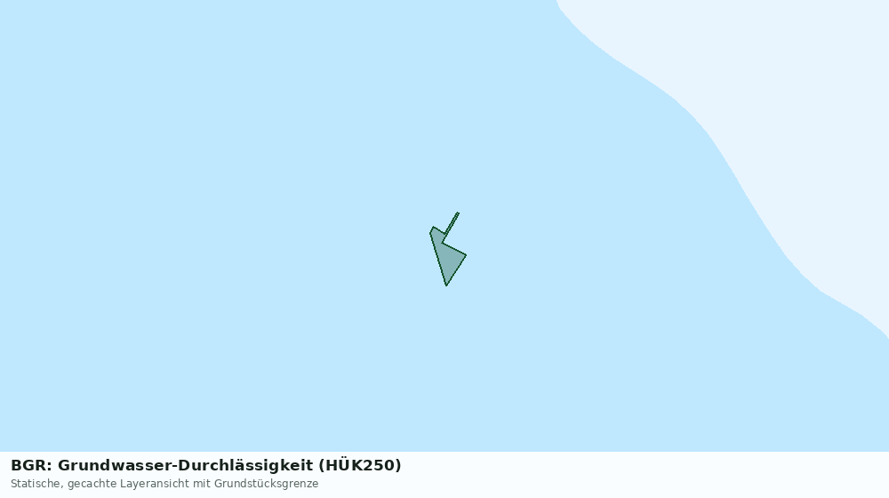Statische Kartenansicht: BGR: Grundwasser-Durchlässigkeit (HÜK250)