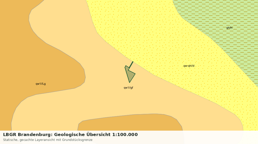 Statische Kartenansicht: LBGR Brandenburg: Geologische Übersicht 1:100.000