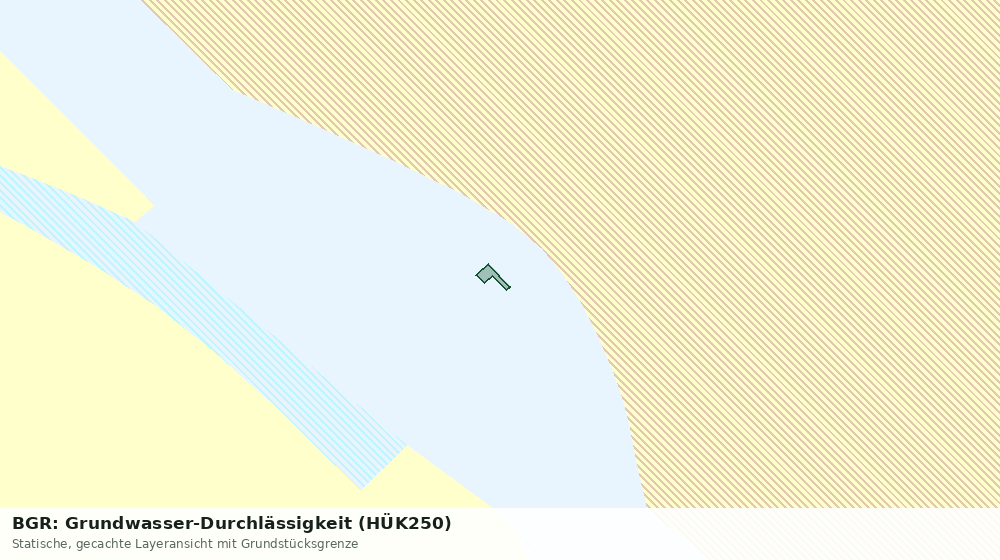 Statische Kartenansicht: BGR: Grundwasser-Durchlässigkeit (HÜK250)