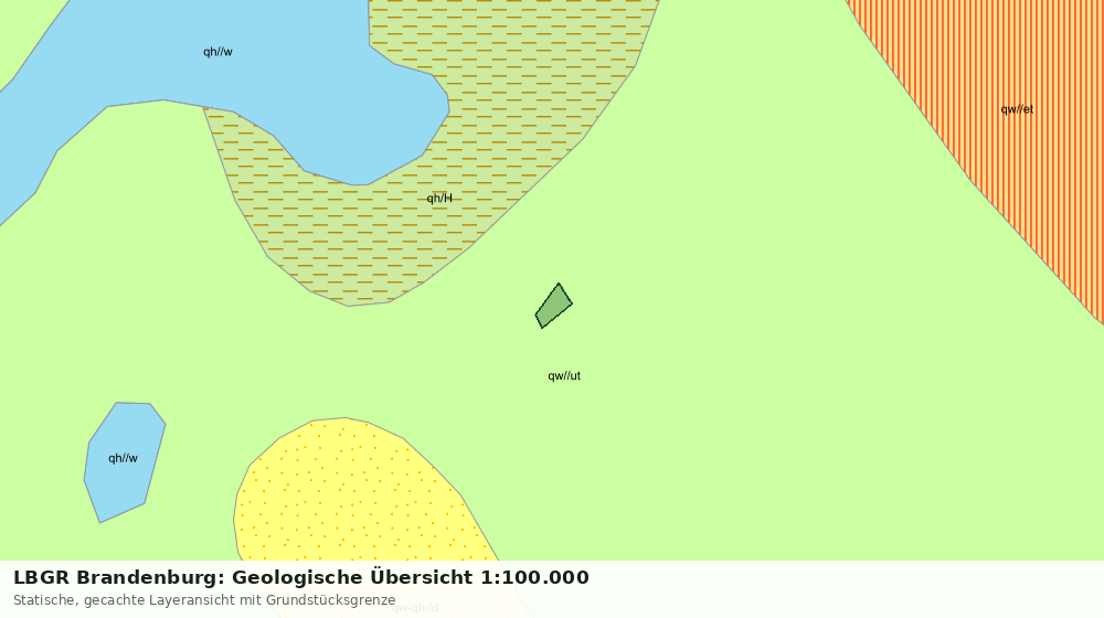 Statische Kartenansicht: LBGR Brandenburg: Geologische Übersicht 1:100.000