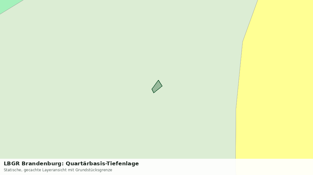 Statische Kartenansicht: LBGR Brandenburg: Quartärbasis-Tiefenlage