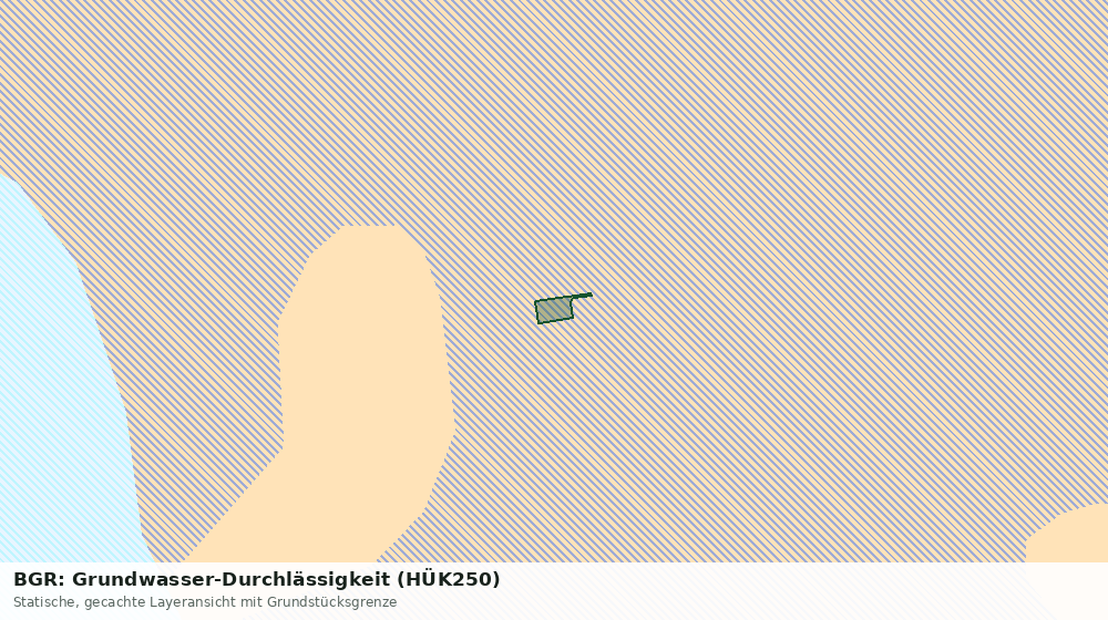 Statische Kartenansicht: BGR: Grundwasser-Durchlässigkeit (HÜK250)