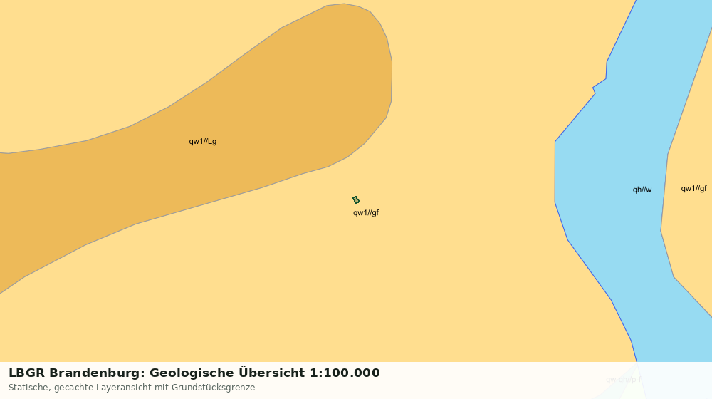 Statische Kartenansicht: LBGR Brandenburg: Geologische Übersicht 1:100.000
