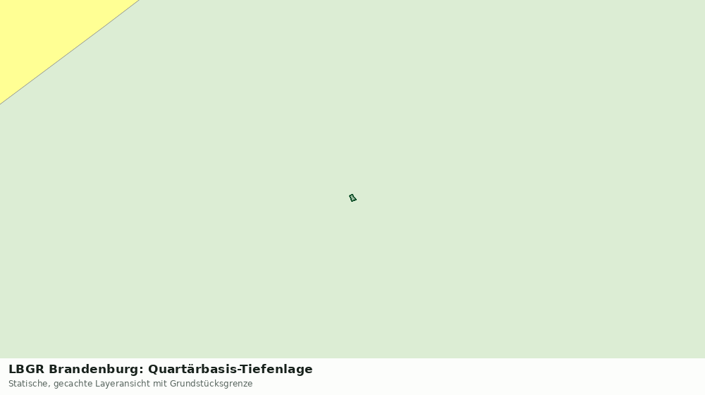Statische Kartenansicht: LBGR Brandenburg: Quartärbasis-Tiefenlage