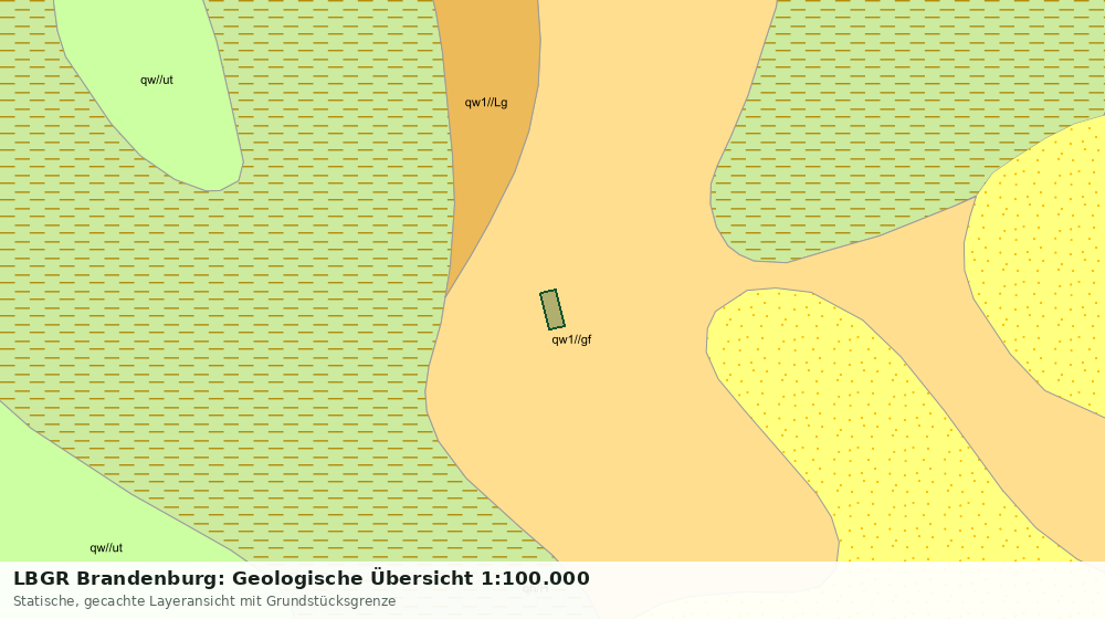 Statische Kartenansicht: LBGR Brandenburg: Geologische Übersicht 1:100.000