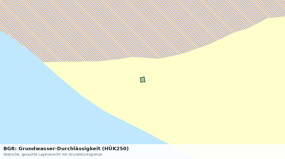 Statische Kartenansicht: BGR: Grundwasser-Durchlässigkeit (HÜK250)