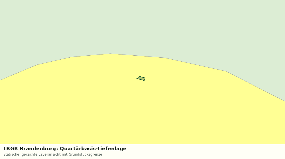 Statische Kartenansicht: LBGR Brandenburg: Quartärbasis-Tiefenlage
