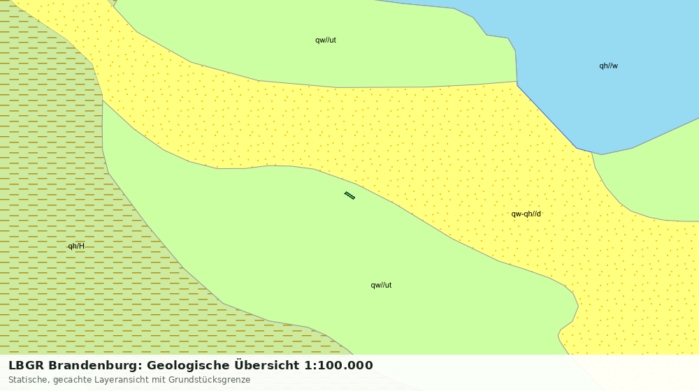 Statische Kartenansicht: LBGR Brandenburg: Geologische Übersicht 1:100.000