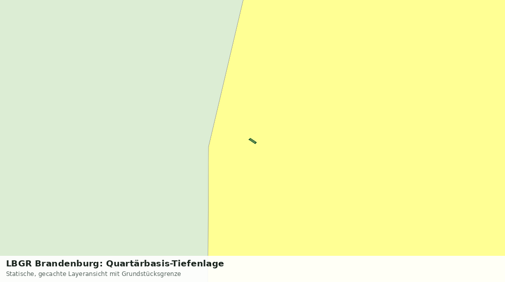 Statische Kartenansicht: LBGR Brandenburg: Quartärbasis-Tiefenlage
