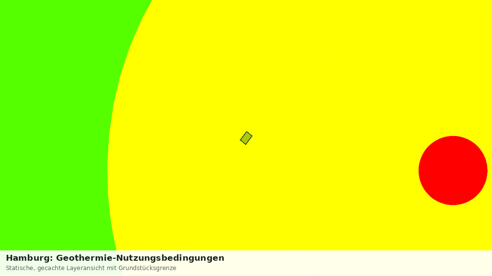 Statische Kartenansicht: Hamburg: Geothermie-Nutzungsbedingungen