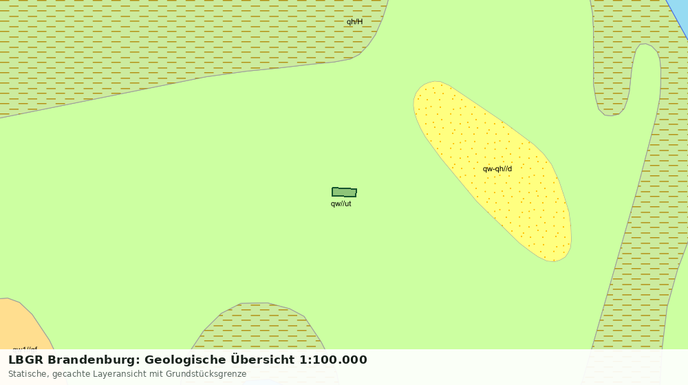 Statische Kartenansicht: LBGR Brandenburg: Geologische Übersicht 1:100.000