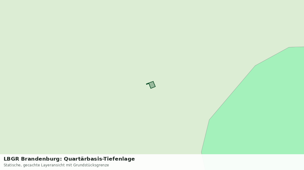 Statische Kartenansicht: LBGR Brandenburg: Quartärbasis-Tiefenlage