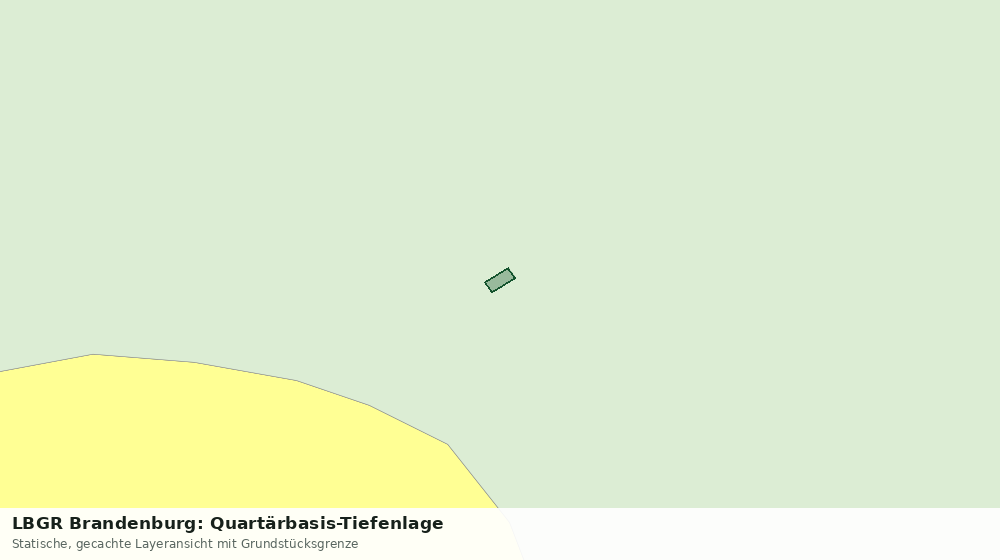 Statische Kartenansicht: LBGR Brandenburg: Quartärbasis-Tiefenlage