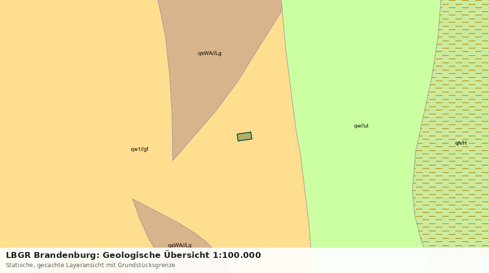 Statische Kartenansicht: LBGR Brandenburg: Geologische Übersicht 1:100.000