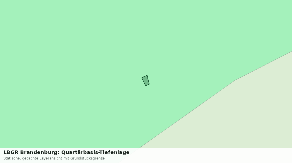 Statische Kartenansicht: LBGR Brandenburg: Quartärbasis-Tiefenlage