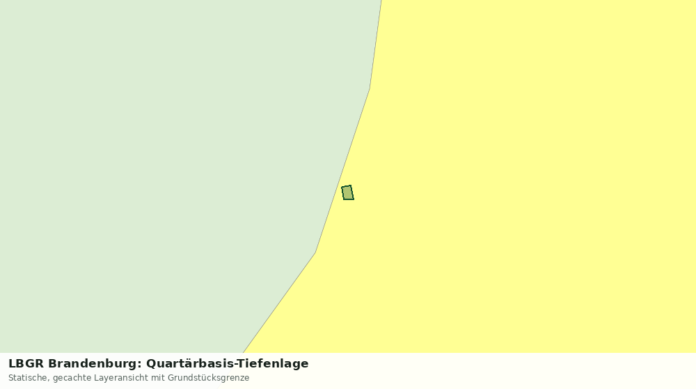 Statische Kartenansicht: LBGR Brandenburg: Quartärbasis-Tiefenlage