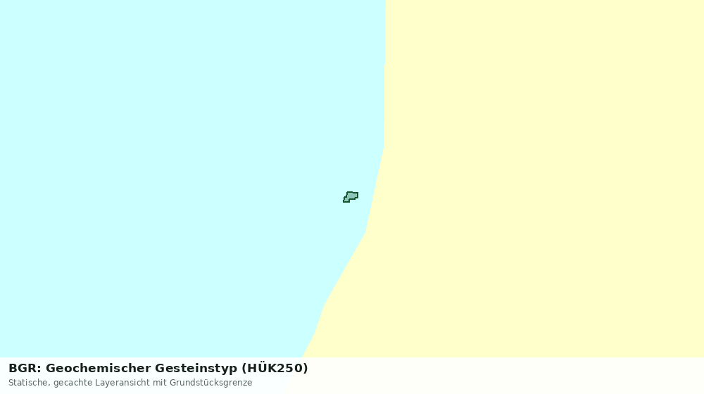 Statische Kartenansicht: BGR: Geochemischer Gesteinstyp (HÜK250)