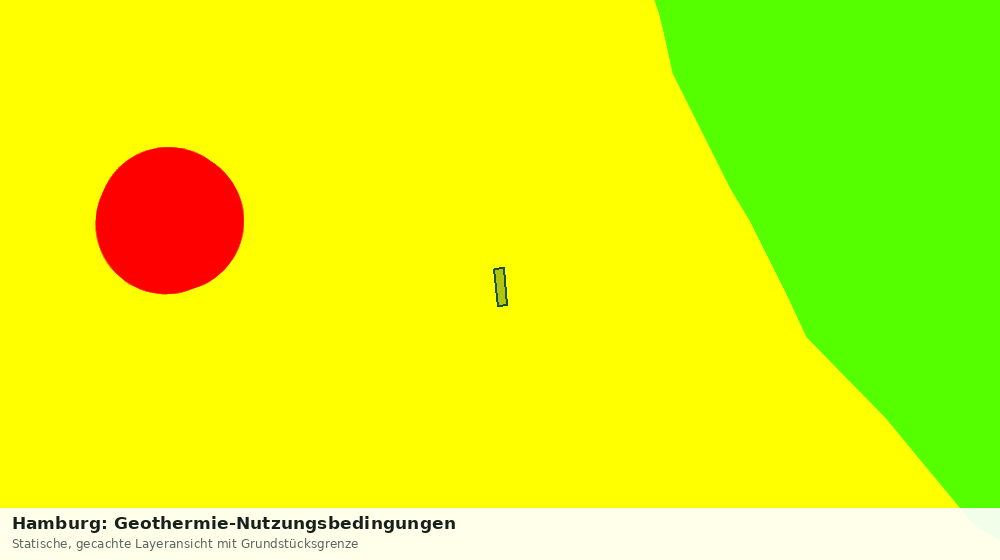 Statische Kartenansicht: Hamburg: Geothermie-Nutzungsbedingungen