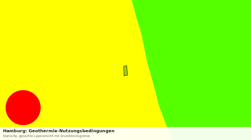 Statische Kartenansicht: Hamburg: Geothermie-Nutzungsbedingungen