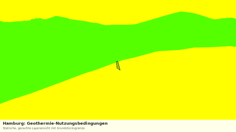 Statische Kartenansicht: Hamburg: Geothermie-Nutzungsbedingungen