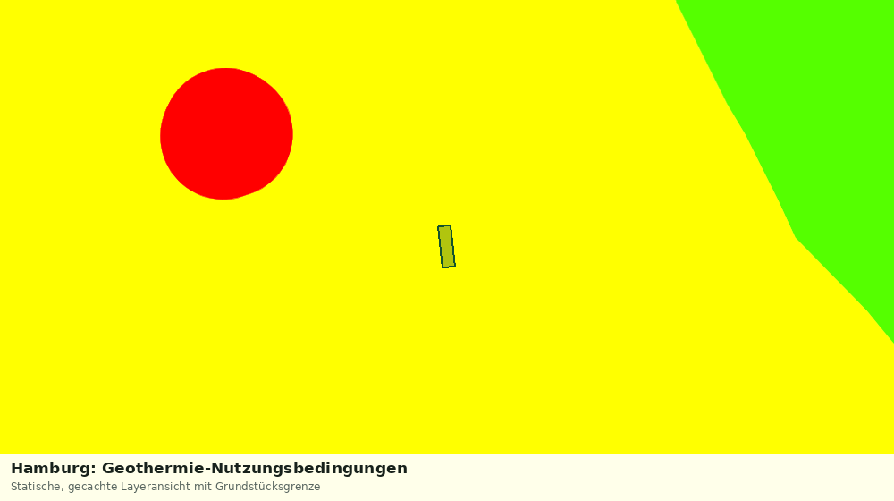 Statische Kartenansicht: Hamburg: Geothermie-Nutzungsbedingungen