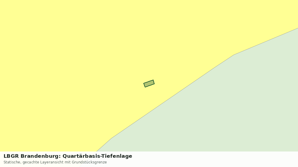 Statische Kartenansicht: LBGR Brandenburg: Quartärbasis-Tiefenlage