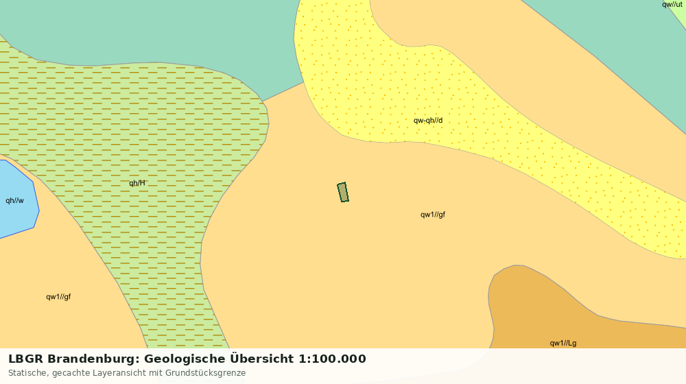 Statische Kartenansicht: LBGR Brandenburg: Geologische Übersicht 1:100.000