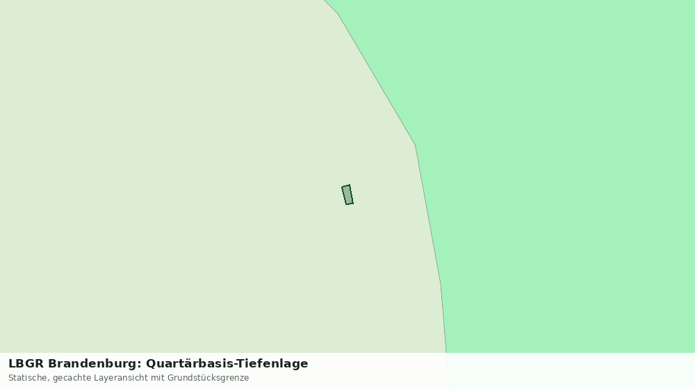 Statische Kartenansicht: LBGR Brandenburg: Quartärbasis-Tiefenlage