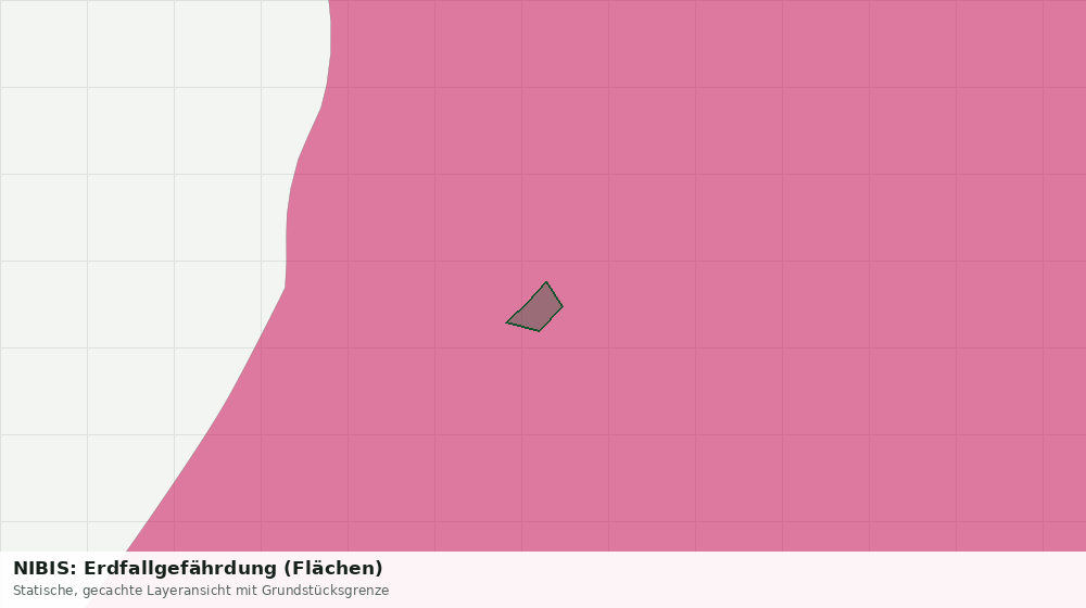 Statische Kartenansicht: NIBIS: Erdfallgefährdung (Flächen)