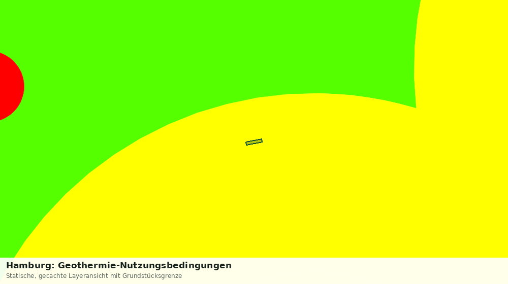 Statische Kartenansicht: Hamburg: Geothermie-Nutzungsbedingungen