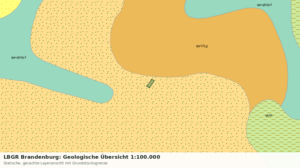 Statische Kartenansicht: LBGR Brandenburg: Geologische Übersicht 1:100.000