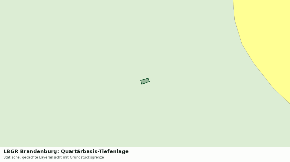 Statische Kartenansicht: LBGR Brandenburg: Quartärbasis-Tiefenlage