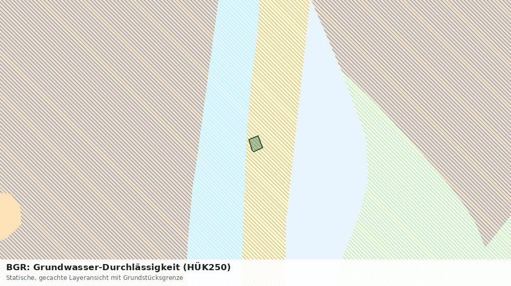 Statische Kartenansicht: BGR: Grundwasser-Durchlässigkeit (HÜK250)