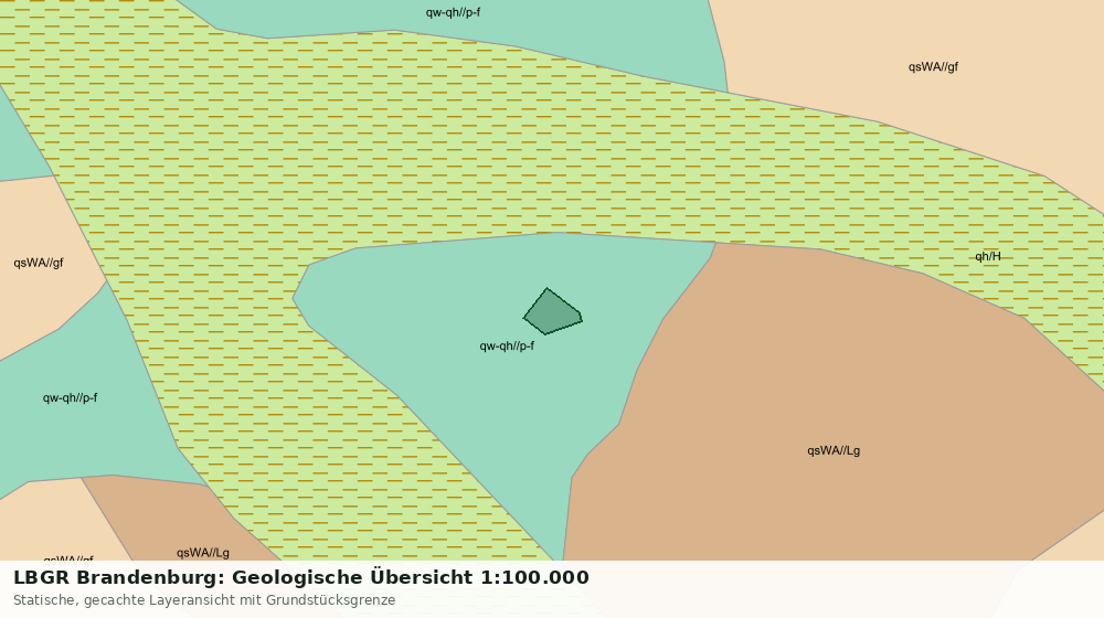 Statische Kartenansicht: LBGR Brandenburg: Geologische Übersicht 1:100.000