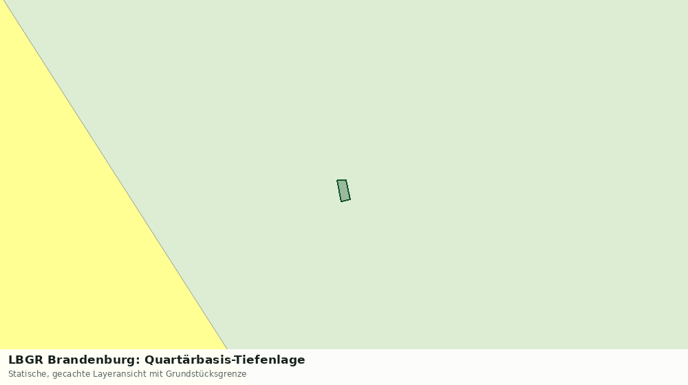 Statische Kartenansicht: LBGR Brandenburg: Quartärbasis-Tiefenlage