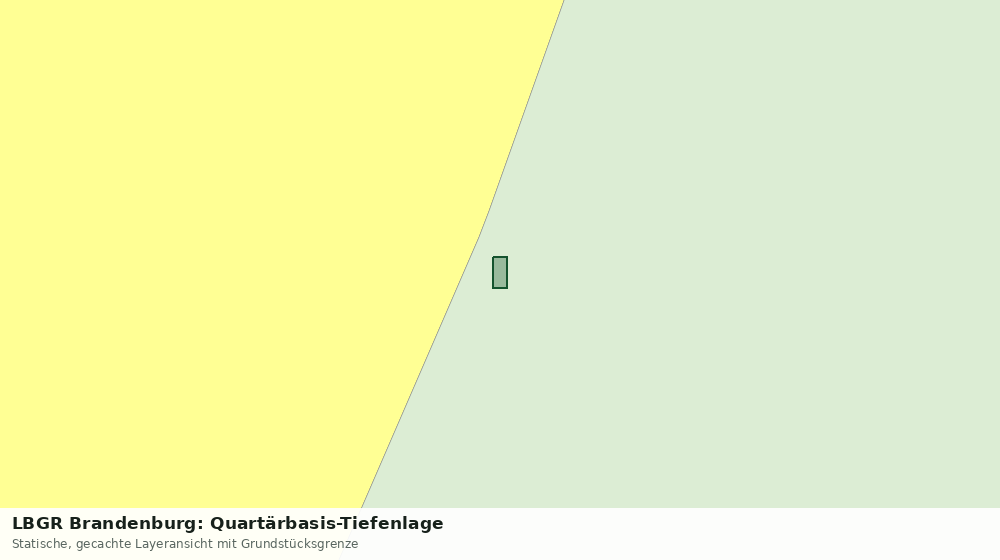 Statische Kartenansicht: LBGR Brandenburg: Quartärbasis-Tiefenlage
