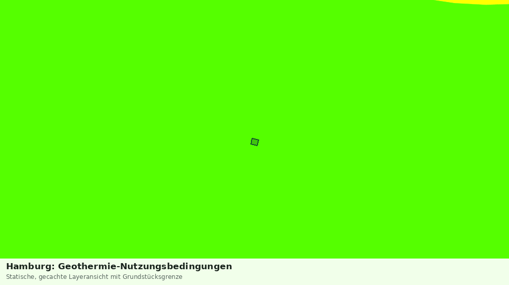 Statische Kartenansicht: Hamburg: Geothermie-Nutzungsbedingungen