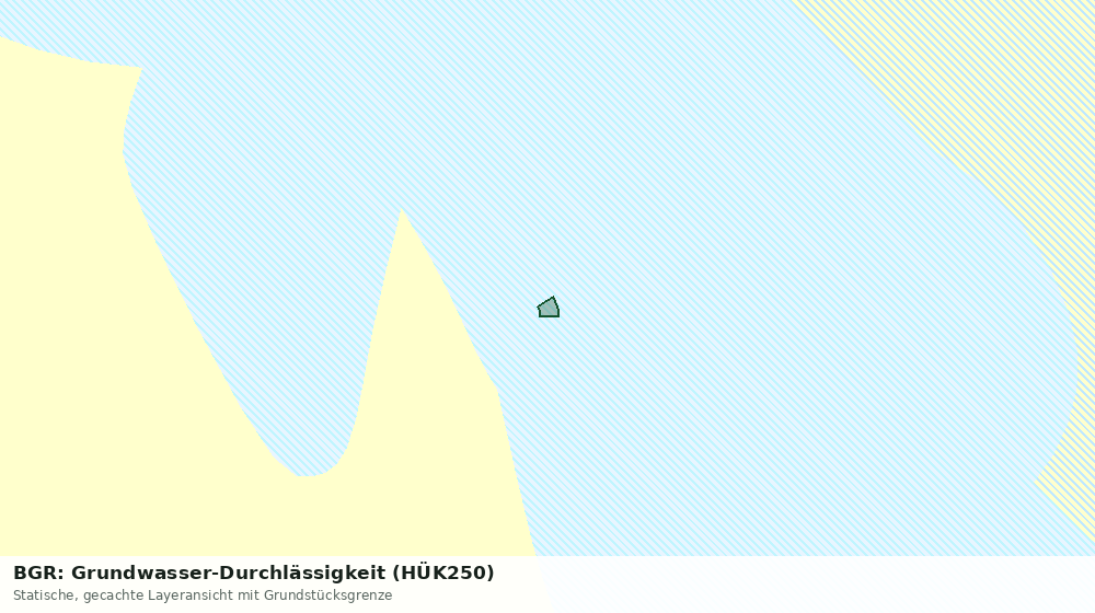 Statische Kartenansicht: BGR: Grundwasser-Durchlässigkeit (HÜK250)