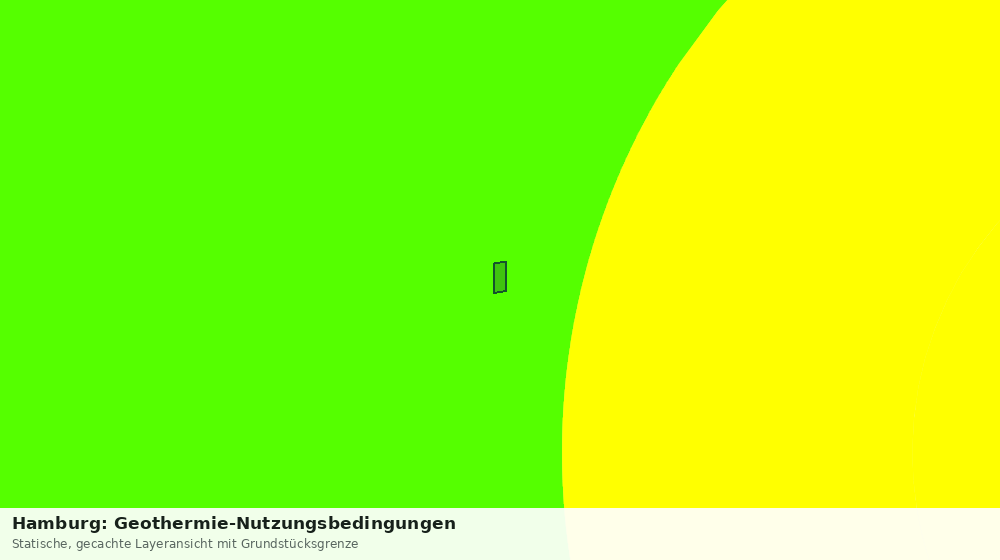 Statische Kartenansicht: Hamburg: Geothermie-Nutzungsbedingungen