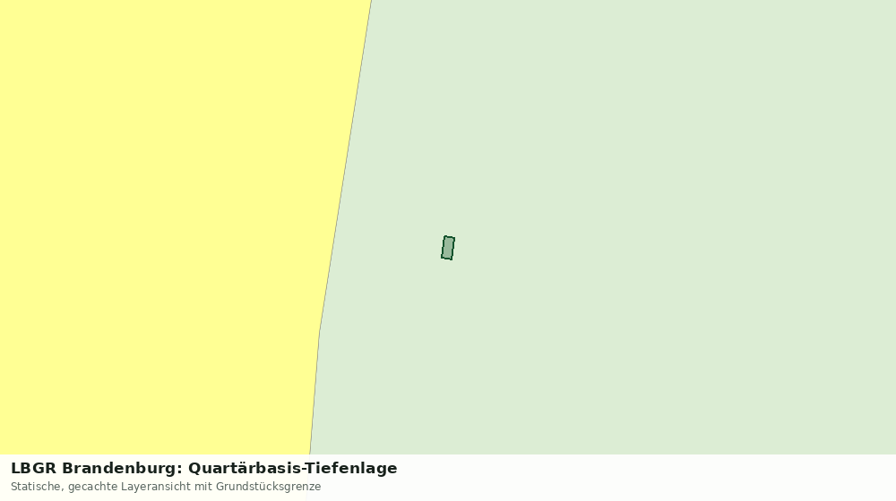 Statische Kartenansicht: LBGR Brandenburg: Quartärbasis-Tiefenlage