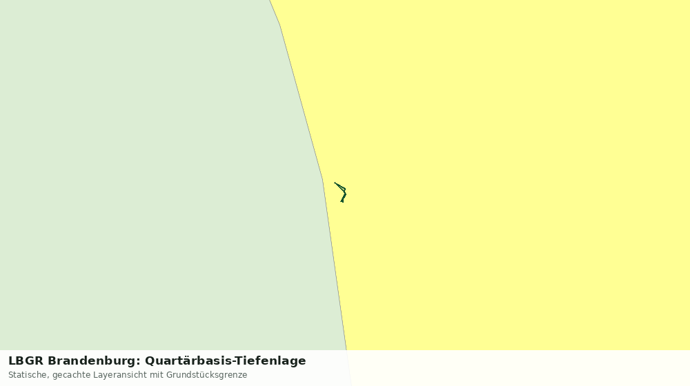 Statische Kartenansicht: LBGR Brandenburg: Quartärbasis-Tiefenlage