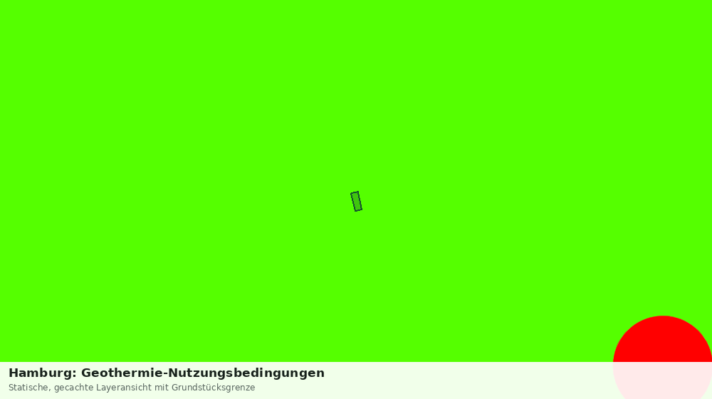 Statische Kartenansicht: Hamburg: Geothermie-Nutzungsbedingungen