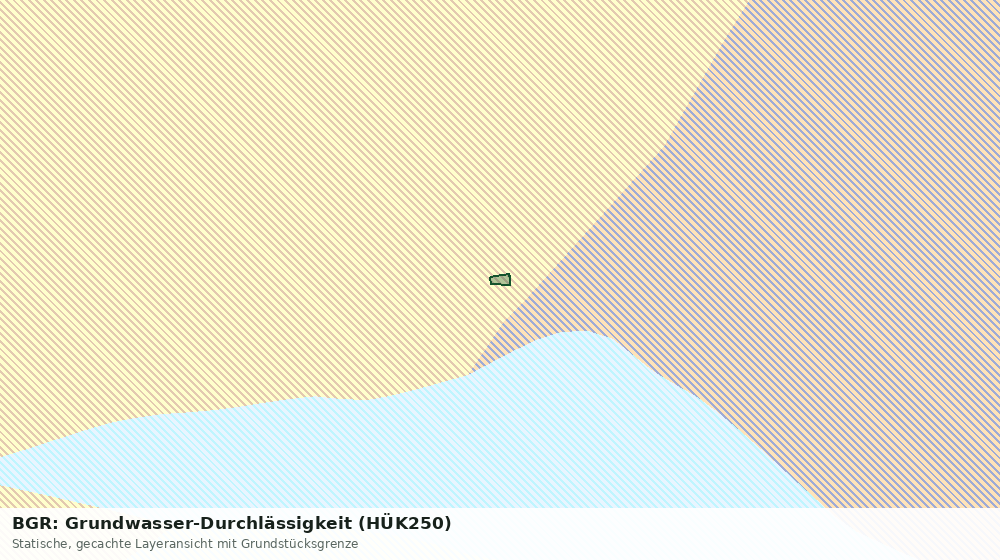 Statische Kartenansicht: BGR: Grundwasser-Durchlässigkeit (HÜK250)
