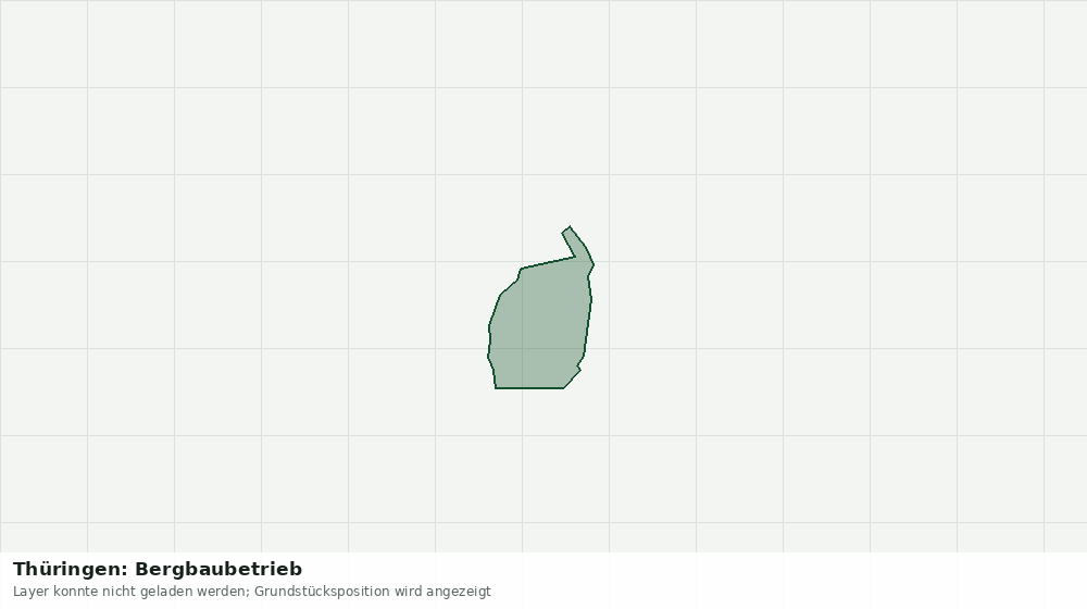 Statische Kartenansicht: Thüringen: Bergbaubetrieb
