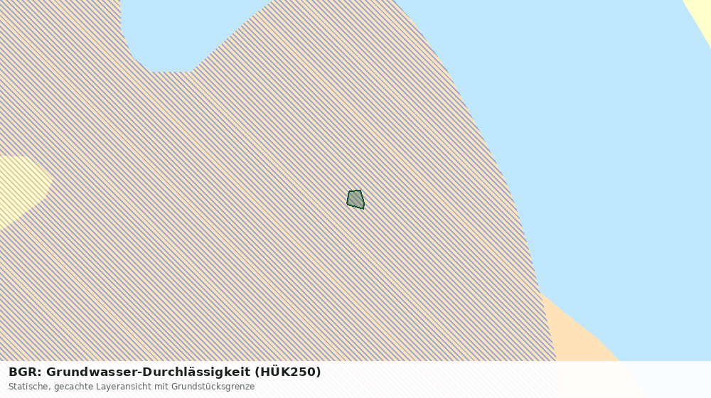 Statische Kartenansicht: BGR: Grundwasser-Durchlässigkeit (HÜK250)