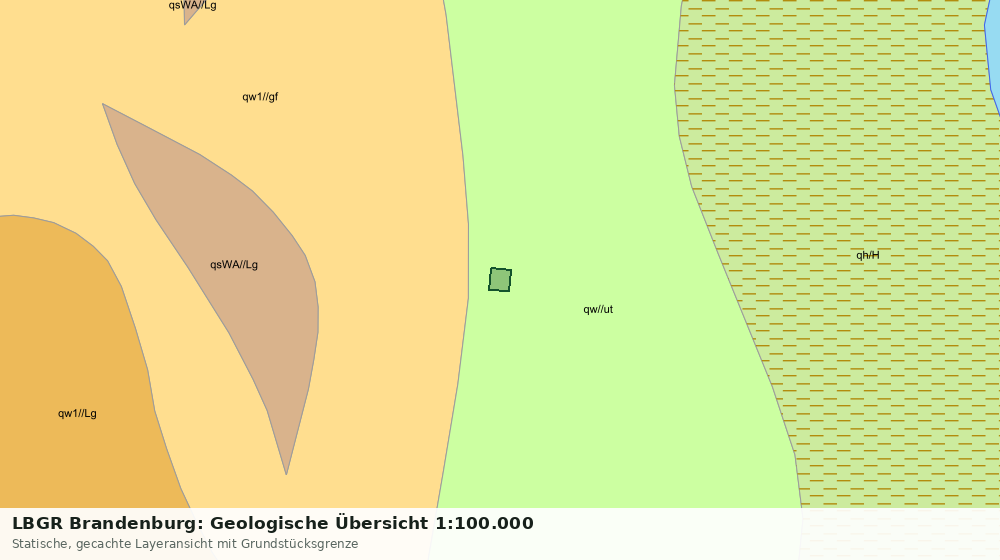 Statische Kartenansicht: LBGR Brandenburg: Geologische Übersicht 1:100.000