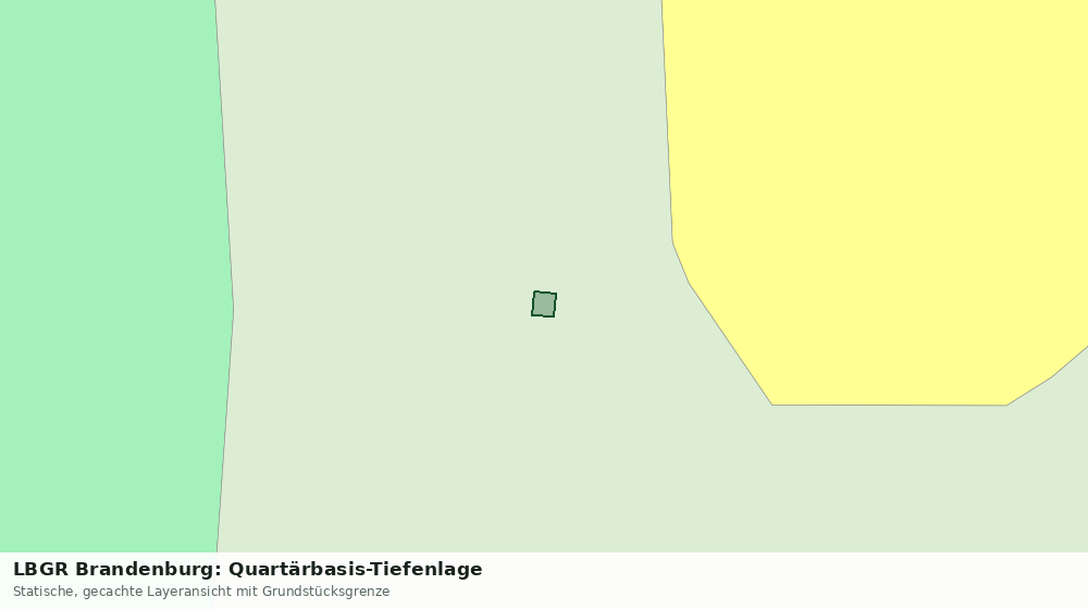 Statische Kartenansicht: LBGR Brandenburg: Quartärbasis-Tiefenlage