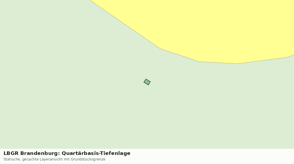 Statische Kartenansicht: LBGR Brandenburg: Quartärbasis-Tiefenlage