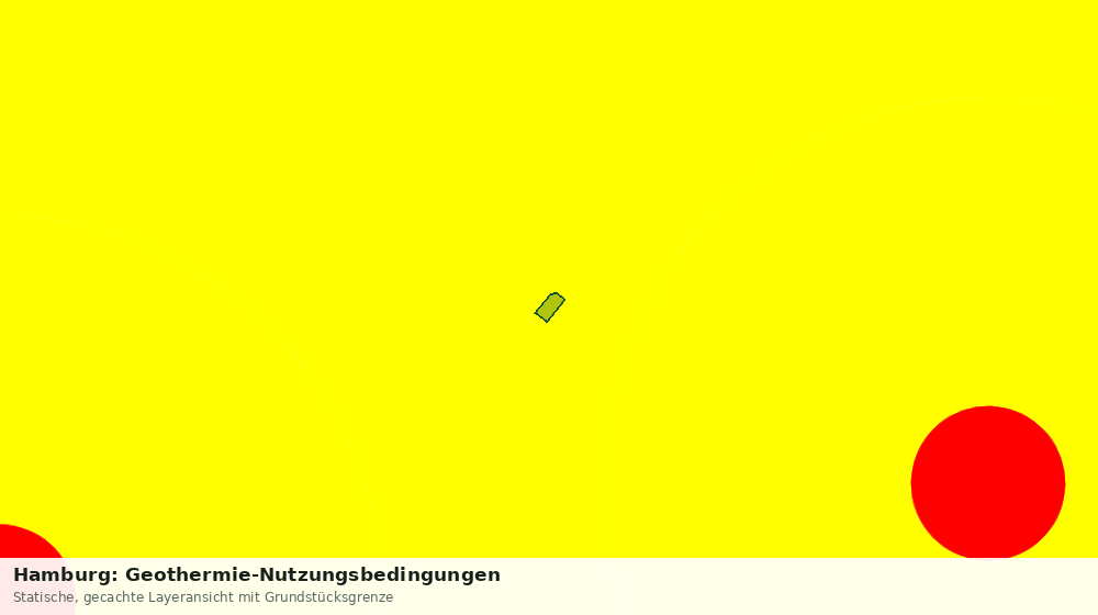 Statische Kartenansicht: Hamburg: Geothermie-Nutzungsbedingungen