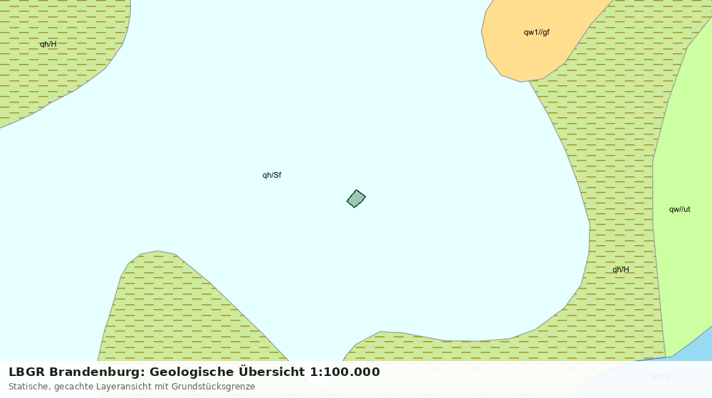Statische Kartenansicht: LBGR Brandenburg: Geologische Übersicht 1:100.000